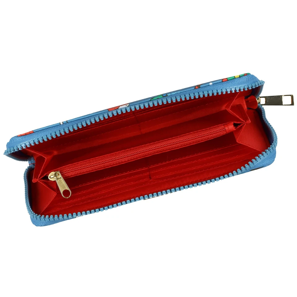 Peanuts Zip Around Wallet Snoopy and Woodstock Holiday Faux Leather Clutch - Image 3 of 3