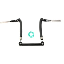 KST Kustoms High Gloss Black 1 1/2" Spearhead 14" Rise Handlebar - KST-3SH14HG