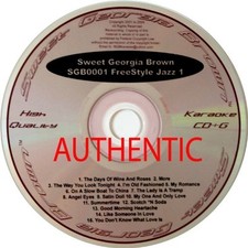 JAZZ STANDARDS - Sweet Georgia Brown/ Sgb001 karaoke g - CD - SEALED/NEW
