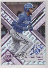 2018 Panini Elite Extra Edition Aspirations Purple /100 Tristan Pompey Auto eq1