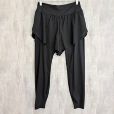 Halara 7/8 Leggings With Attached Shorts Womens Sz Large Black Yoga Gym