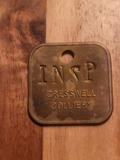 Cresswell COLLIERY MINERS PIT CHECK INSP Inspector ? Mining Membrobilia Coal