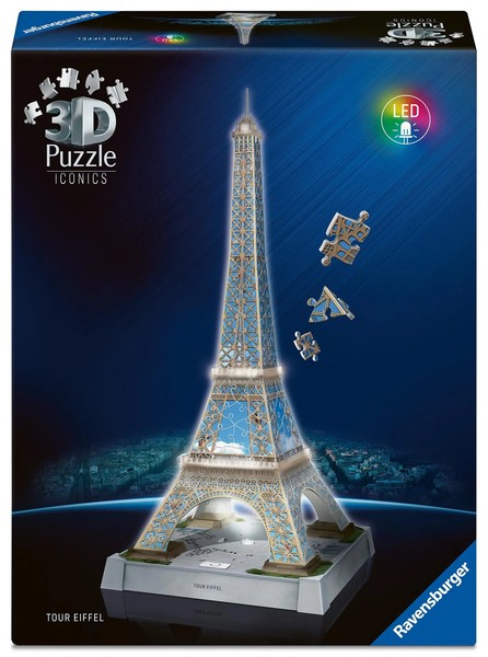 3D Puzzle Iconics: Eiffelturm - Mit Licht | Spiel | 3D Puzzle Iconics | Puzzle-image