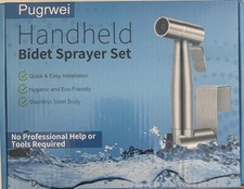 Pugrwei Handheld Bidet Sprayer Set - Stainless Steel - Baby Diaper Sprayer
