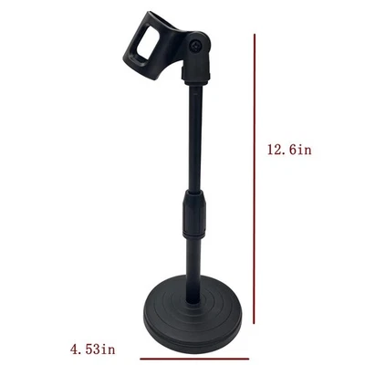 TECHTONGDA Desktop Lifting Microphone Stand 8.27inches-12.6inches Height Adjustable Table
