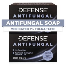 Defense Antifungal Bar Soap 2-Pack Jock Itch, 4.2 Ounce Pack of 2