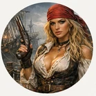 Hayleybug 1/2 oz Iron Siren Pirate silver round w/ COA POP 30