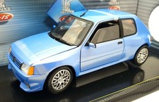 Solido 1/18 Scale Diecast 8154 - Peugeot 205 GTI Tuning 1990 - Met Blue