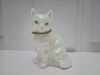 Fenton Vtg Iridescent Glass Calendar Birthstone Cat Topaz November T Deuley