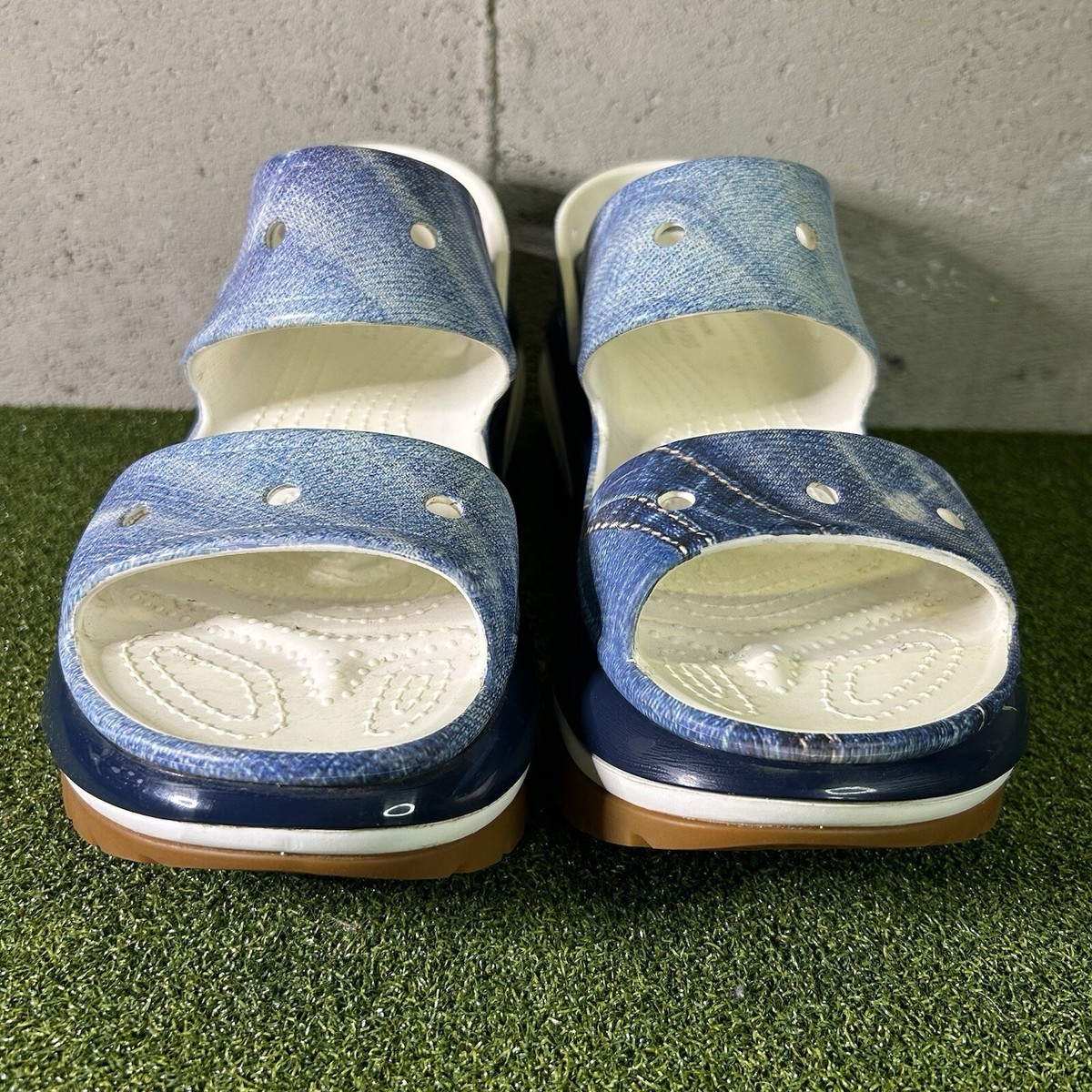 CROCS Mega Crush men’s or Women’s Denim Blue Crocs Classic Mega Crush Sandals Denim | Mercari main image 4