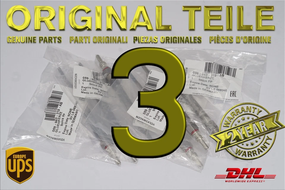 059963319AB NUEVAS BUJÍAS INCANDESCENTES GENUINAS 20 PIEZAS ORIGINALES Foto 4 de 4