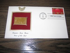 2008 Lunar Year of the Rat Replica Gold Golden Cover Stamp