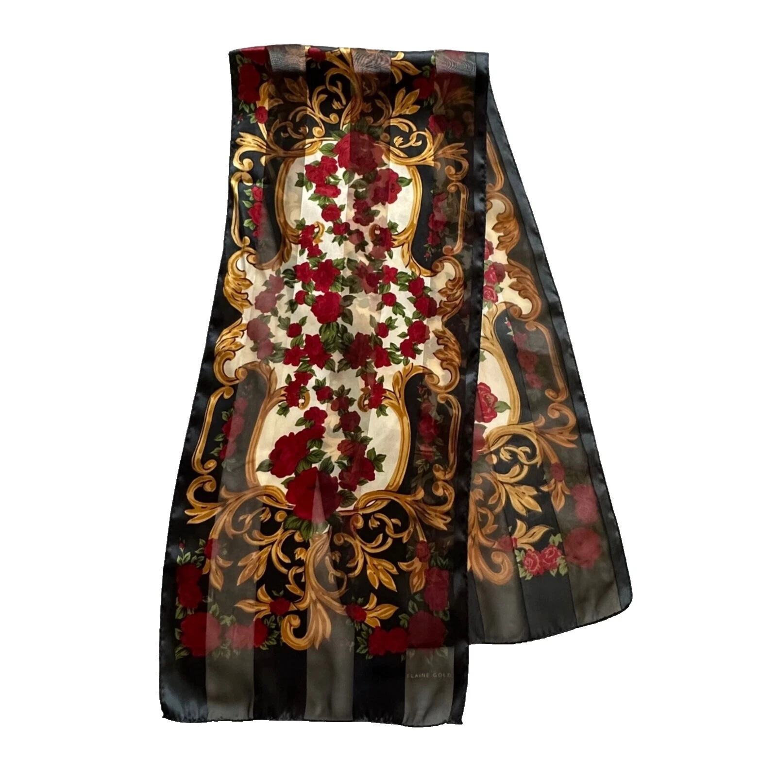 Chifón Bufanda Multicolor Bufandas y estolas Vintage