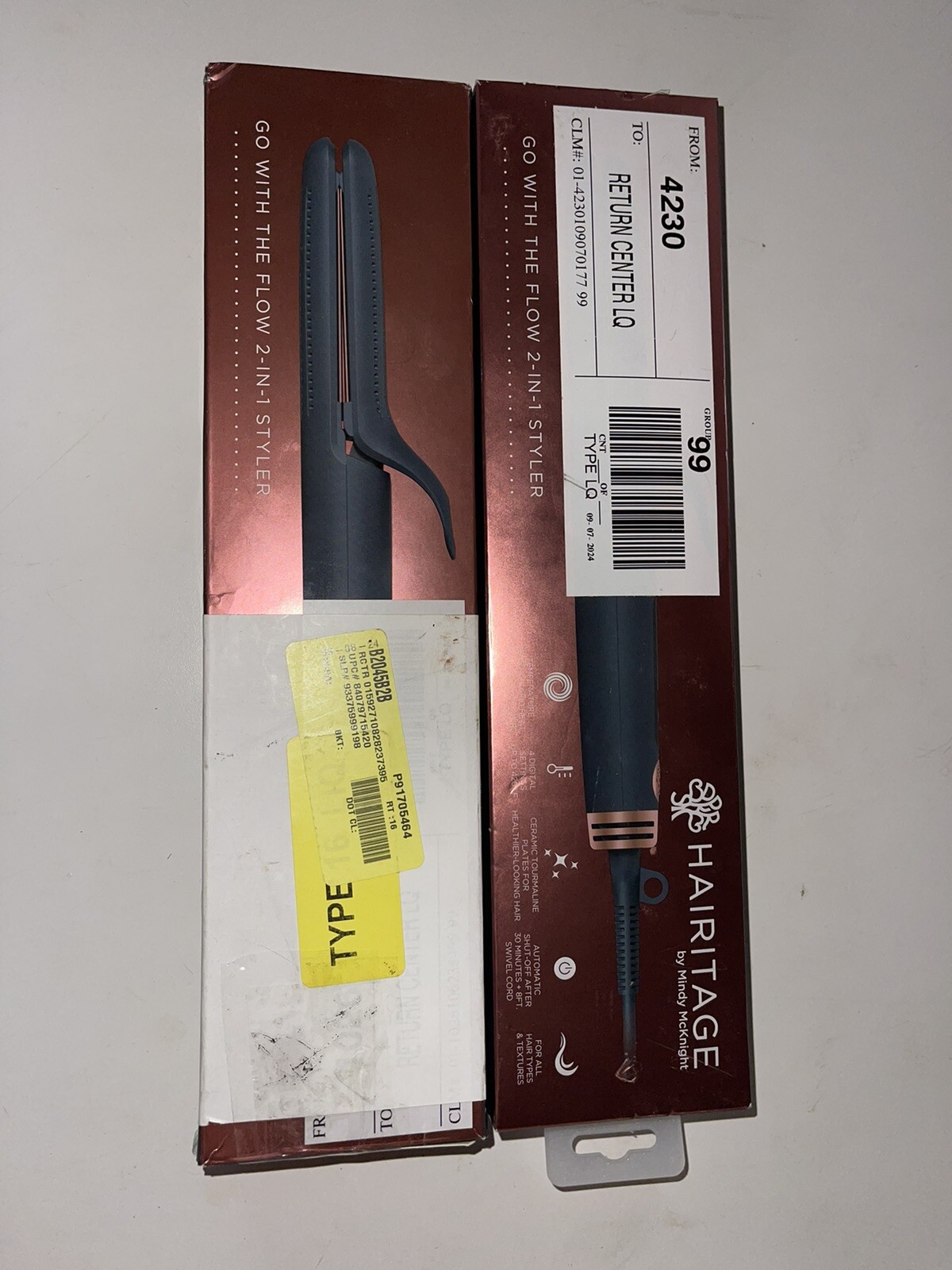 Hairitage by Mindy McKnight Go with the flow 2-in-one styler Open Box