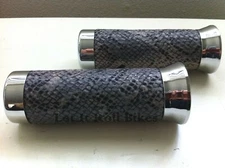 CUSTOM Bicycle Grips Faux Snake Skin Lowrider Beach Cruiser Bikes New!
