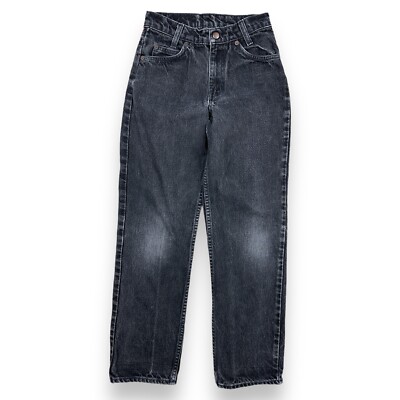 Vintage Levis Orange Tab 550 Relaxed Fit Student Jeans Sz 12 Faded Black  24x26