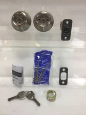 Defiant Deadbolt Keyed "BOTH SIDES" Satin Nickel  888-569 New Kwikset.      e63