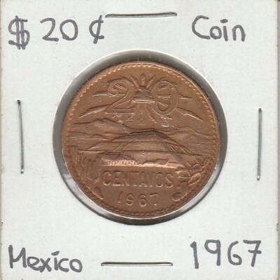 Mexico: $ 20 Centavos Coin Year 1967. | eBay
