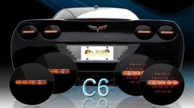 2005-2013 C6 Corvette Midnight Onyx LED Tail Lights (Set of 4)