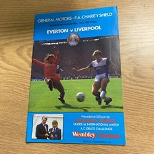 Everton v Liverpool 1986 FA Charity Shield at Wembley Stadium