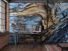 3D Texture Art Dark Self-adhesive Removeable Wallpaper Wall Mural