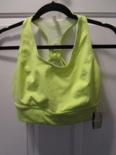 FREE PEOPLE LIGHTNING SYNERGY CROP KEY LIME GREEN SPORTS BRA SIZE SMALL NEW