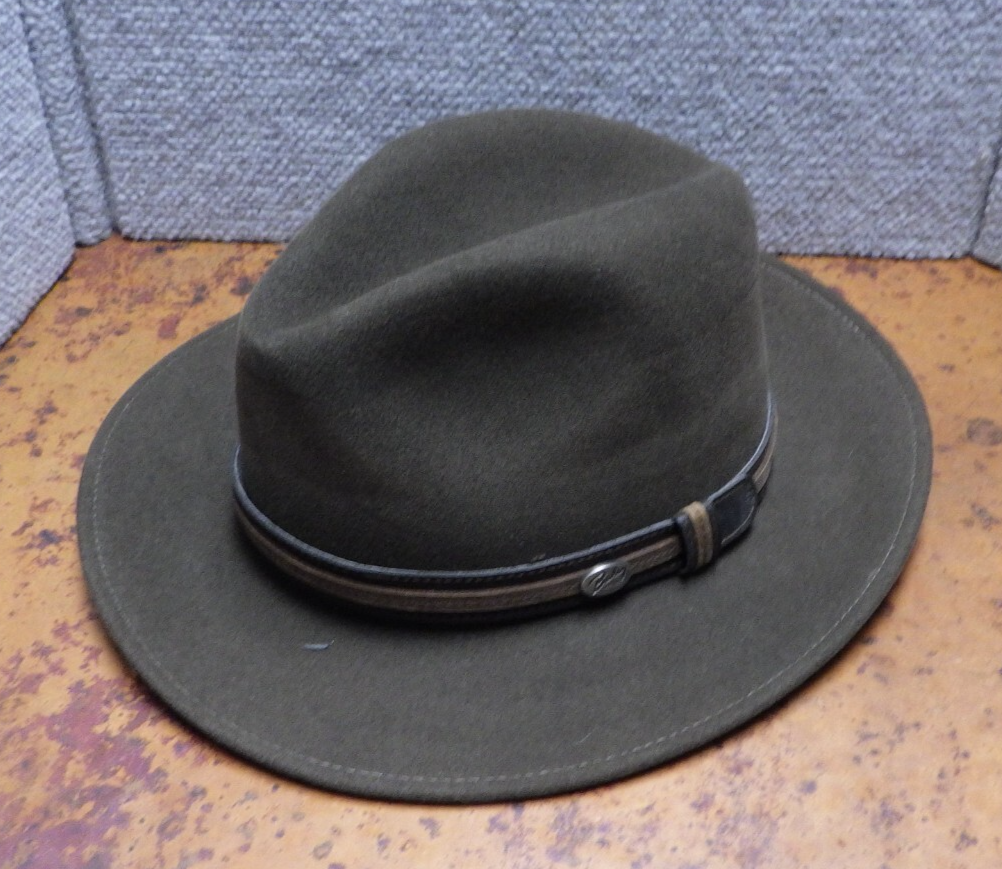Vintage George S Biley Lanolux Medium Fedora Hat in C2 Brown