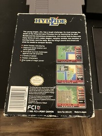 Hydlide (NES, Nintendo, Adventure/RPG, 1988) in Box, With Manual  Not Tested