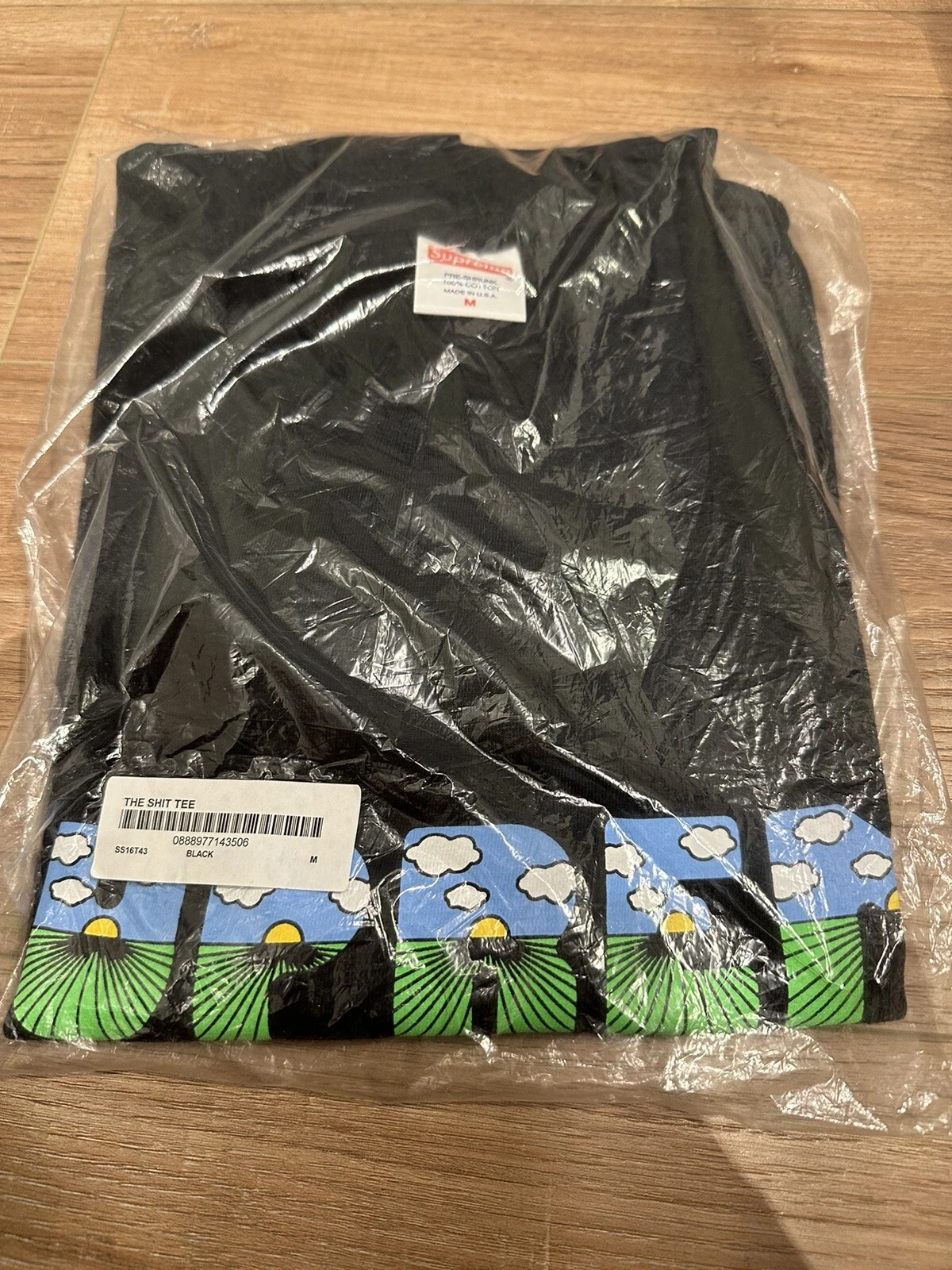 T shirt noir Supreme The sh*t neuf taille M SS16