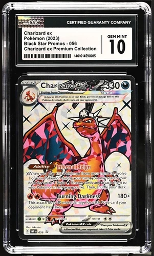 CGC 10 GEM MINT Charizard Ex SVP056 Premium Collection HOLO PROMO Pokemon Card