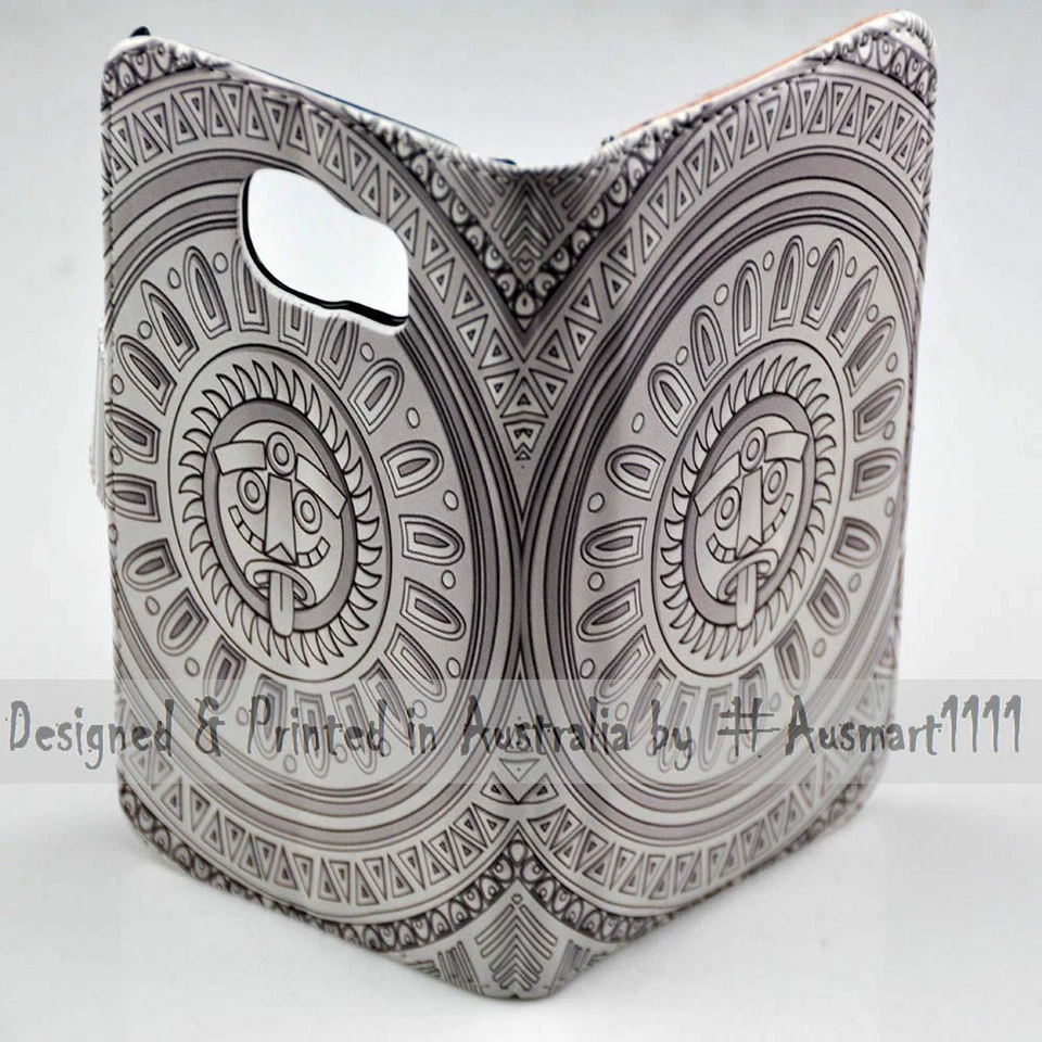 For Sony Xperia Series - Mayan Sun Stone Print Wallet Mobile Phone Case Cover - Image 3 of 3