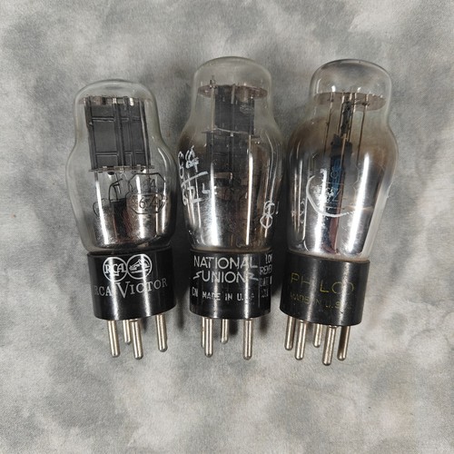 Vintage RCA Victor, National Union, Philco Vacuum Tubes 6Z4 Valve Set