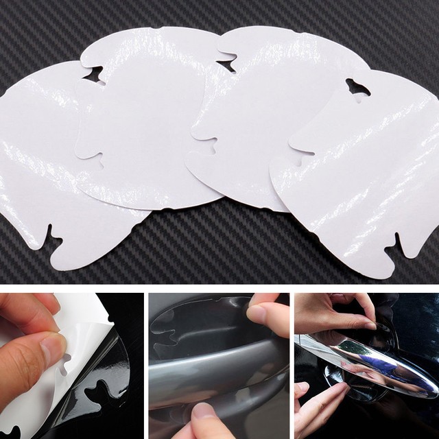 4X Car Handle Protection Film Transparent Sticker Protector De Manija