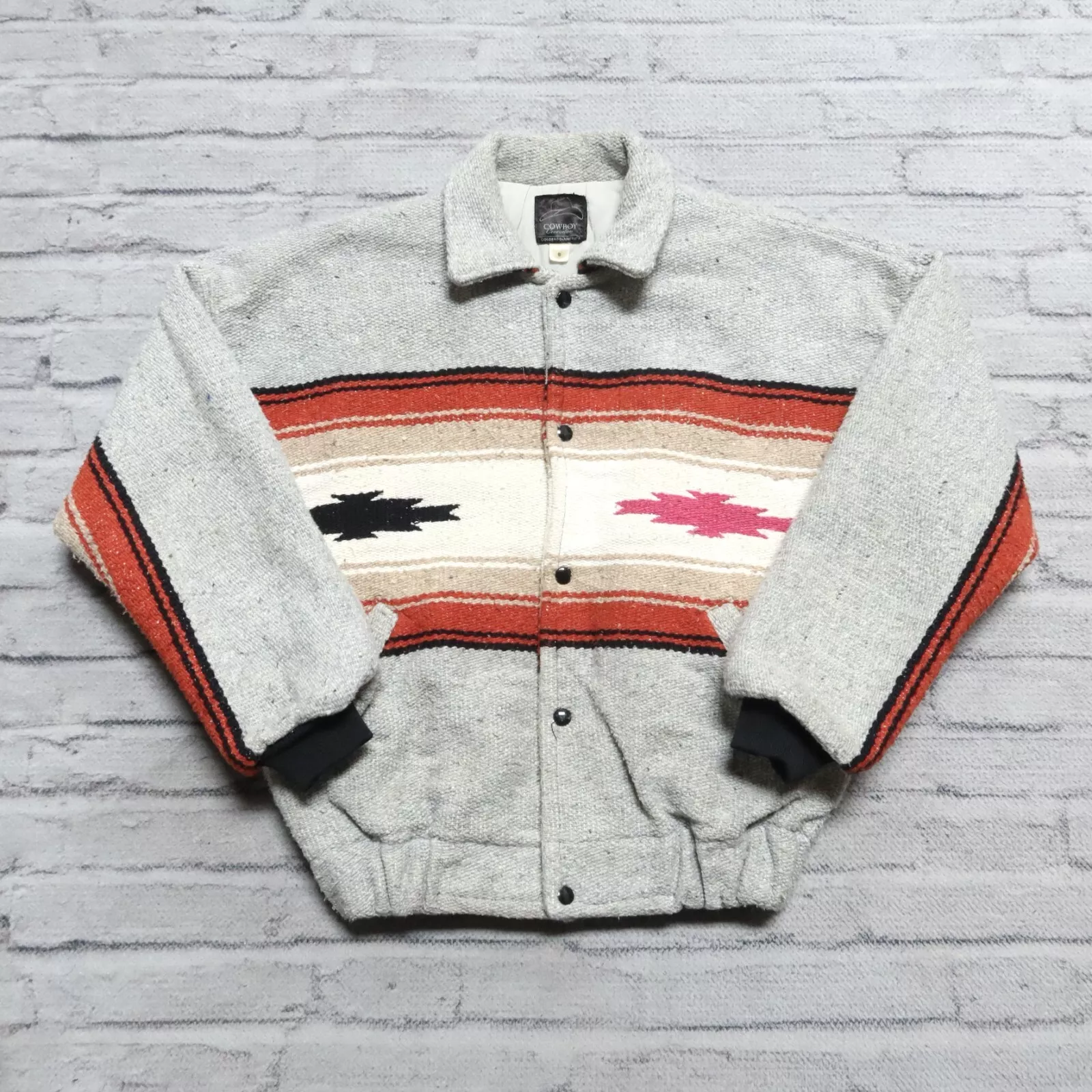 Couverture Vintage Cowboy Connection Veste Western Taille S Supreme