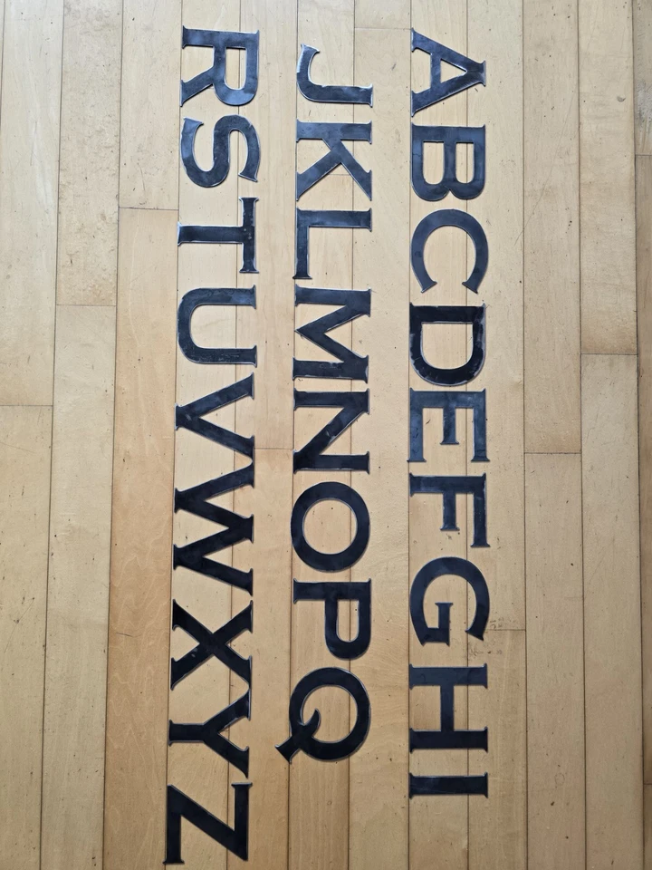 4" Tall precision cut metal letters, thick, weldable, 16 Gauge "Cooperhead Bold" - Image 2 of 4