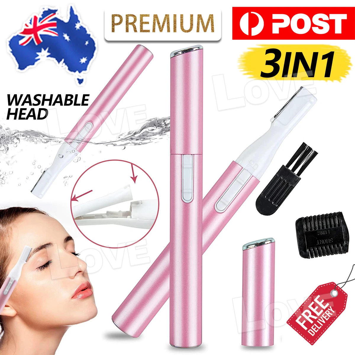 Women s Lady Face Hair Electric Eyebrow Trimmer Men Shaver Remover