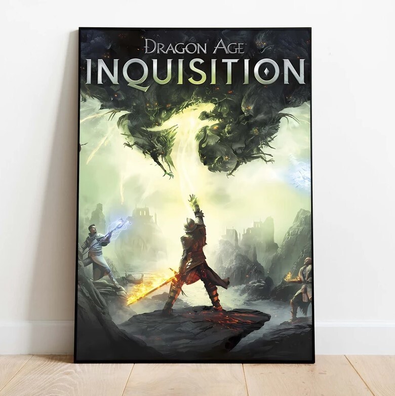 Dragon Age: Inquisition Poster, Wall Art & Home Decor, Video Game Poster Gift