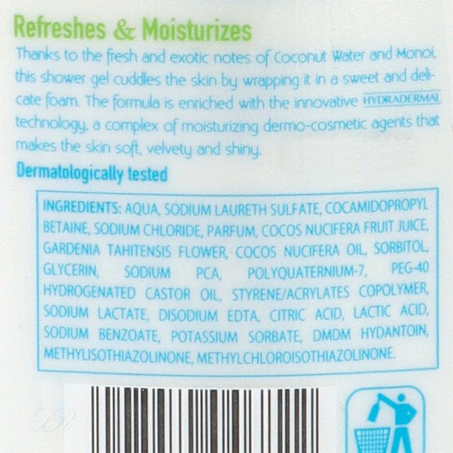 VIDAL Duschgel Kokoswasser Coconut Water 12x 250ml - Bild 5 von 5