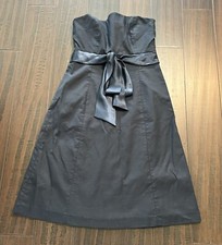 J Crew Dress Womens 4 Strapless Party Cocktail Satin Bow Preppy A Line
