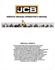 JCB SERVICE MANUAL-ALL MODELS