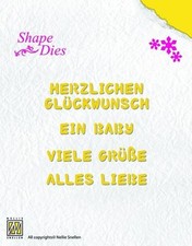 Cutting template - "congratulations texts" by Nellie Snellen (SD027)