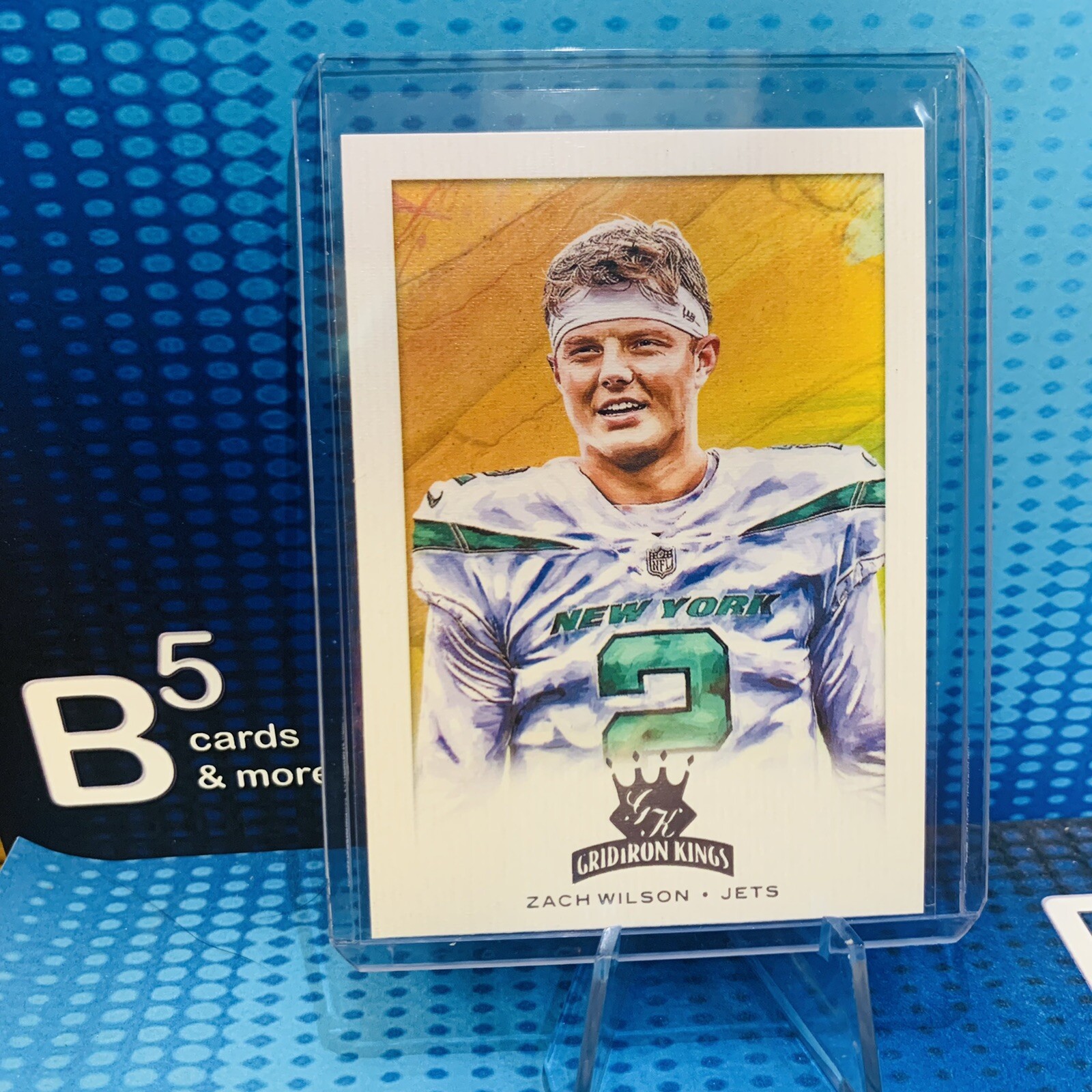 2021 Panini Chronicles NFL Zach Wilson Gridiron Kings No. GK-2 Jets