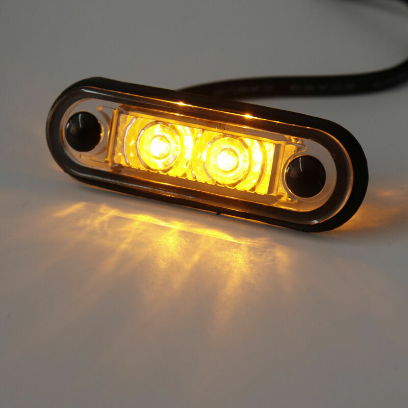 2x Marker & Position Light For Kelsa Truck/ Trailer Bars | 12-24V LED, IP67, Rear Mount