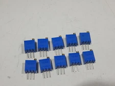 BOURNS 3299W-1-202 TRIM POT 2K OHM 25 TURN TOP ADJUSTABLE - LOT OF 10 TRIMMER'S