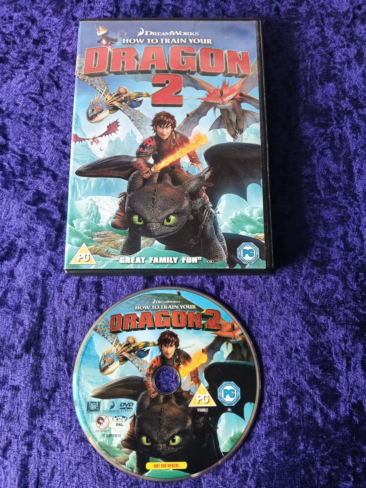 DVD HOW TO TRAIN YOUR DRAGON 2 DEAN DEBLOIS ANIMATED FAMILY DREAMWORKS UK R2