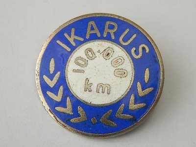 Ikarus Brosche für 100.000 km garantiert alt & original