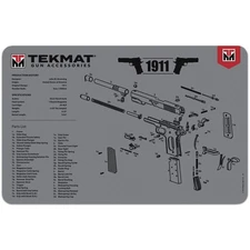 TekMat Original Gun Cleaning Mat - 17" X 11" - 1911 Gray