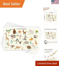 Sanitary 12"x18" Disposable Placemats - 40 Pack for Stress-Free Dining with Kids