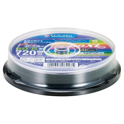 Verbatim Single Recording Blu-ray Disc 100GB 10 White Printable