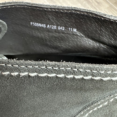 John Varvatos Boots Gray Weather Suede Chukka high top Lace F505N4B Mens size 11 - Picture 7 of 9